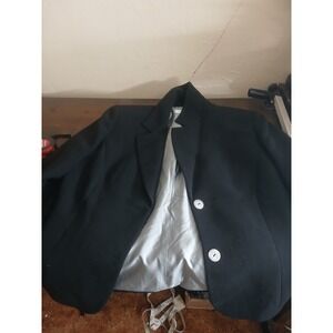 TAHARI ARTHUR S LEVINE Black Petite Blazer Jacket Size 12P